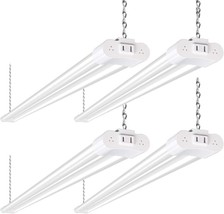 4 Pack 4FT LED Shop Light, Linkable Utility Shop Lights, 42W, 5000K Daylight - £49.13 GBP