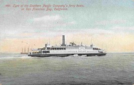 SP Southern Pacific Ferry Steamer Oakland San Francisco Bay CA 1910c postcard - £5.52 GBP