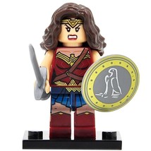 1pcs Wonder Woman Justice League Super Hero Mini figure Building Blocks Toy - £2.35 GBP
