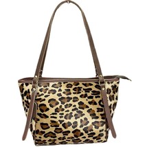 Leather Genuine Goods Genuine Leather Leopard Print Tote Bag Autumn All-Match Sh - £51.19 GBP
