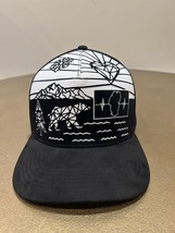 The Tahoe Heartbeat Hat Snap Back Black/white, Unique Print, Very Nice C... - $28.00