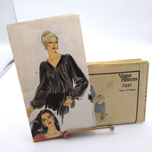 UNCUT Vintage Sewing PATTERN Vogue 7247, Ladies 1979 Loose Fitting Pullover - $14.52