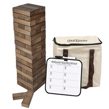 GoSports 3 ft Large Wooden Toppling Tower - Includes Bonus Rules with Ga... - £52.50 GBP