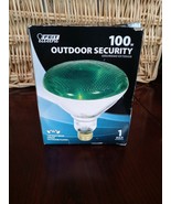FEIT ELECTRIC 100-WATT BR38 GREEN OUTDOOR SECURITY FLOOD LIGHT - NEW -BR38 - £14.61 GBP