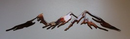 Mountain Outline Metal Wall Art Accent Copper/Bronze  Size is 11 1/2&quot; x ... - $14.23