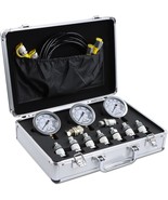 Sinocmp Hydraulic Pressure Gauges Kit Test, 9 Couplings, 59 Inch 3 Test ... - $117.48 CAD
