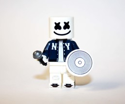 Minifigure Custom Toy Marshmello Music DJ New York Jacket - £5.52 GBP