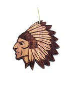 Indian Chief - Cedar Ornament - $368.45 MXN