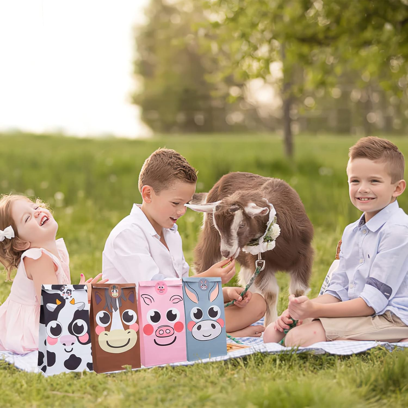 Lovestown 32 Pack Animal Goodie Bags, 4.7X3.1X8.7 Inches Cute Party Favor Bags f Item image 9