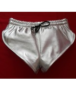 Silver Lamb Leather Nappa Men shorts / elastic band Waist 32-34-36-38-40... - $1,026.18 MXN