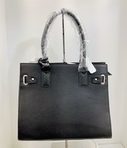 Beautiful Fashion Handbag, Multi-Pockets, Zipper Closure, Black, Silver Accents - £17.91 GBP