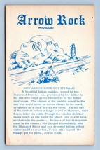 Arrow Rock Missouri Souvenir Informational History Card Blank Back Postc... - £5.02 GBP