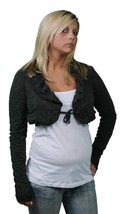 Anama Manica Lunga Nero Giacca Bolero W/Bianco Canottiera - £11.70 GBP