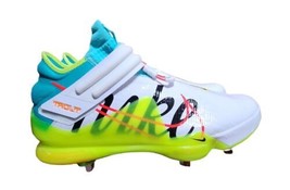 Nike Force Zoom Trout 7 CI3134-107 Men White Aurora Turbo Sz 13.5 Baseball Cleat - $79.19