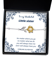 To my Little Sister, No matter where you go - Sunflower Bracelet. Model 64036  - £31.92 GBP