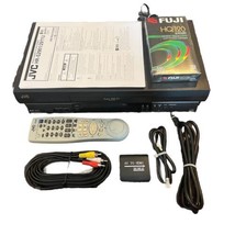 JVC HR-S2901U SVHS Super VHS ET VCR W/Remote HDMI Adapter Blank Tapes Ma... - $89.96