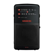 Sangean SR-35 AM/FM Pocket Analog Radio, Black - £36.64 GBP
