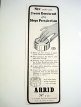 1942 Ad Arrid Cream Deodorant Safely Stops Perspiration - $7.99