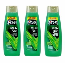 3 Pack VO5 Men&#39;s 3-in-1 Fresh ENERGY Shampoo-Conditioner-Body Wash w/ 5 ... - $427.22 MXN