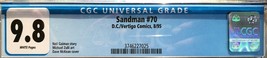 Sandman #70 (1995) CGC 9.8 -- White pages; Dave McKean cover; Neil Gaiman - $144.56