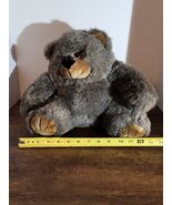 America Wego 1122A Smoke Grey Grizzly Bear Soft Toy Plush - $29.69