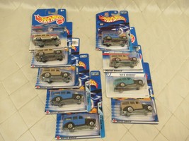 Hot Wheels &#39;40s Woodie Wild Wave &#39;40 Woody 1940 Ford Lot of 9 New Diecast MOC - £30.35 GBP
