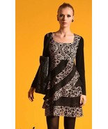 Eroke Italy: Asymmetrical Layers of Ruffles Dress - £77.08 GBP