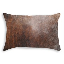 12" X 20" Brown Cowhide Throw Pillow - $133.49