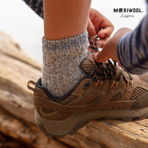 Merino Wool Kids Hiking Socks for Children 3 Pairs - $27.57