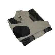 Men's Fancy European Sweater Jacket By Silversilk Fashionable 11007 Gray image 2