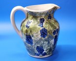 Vintage 1950s John B Taylor GRAPE &amp; VINE Pottery Stoneware Pitcher - SIGNED - £27.65 GBP