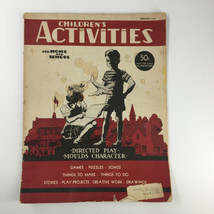 Children&#39;s Activities Magazine February 1948 Directed Play &amp; Moulds Characters - £7.55 GBP
