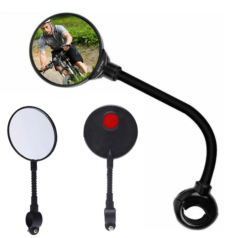 Sporting 2pcs Bike Mirrors 360 Rotation Rearview Mirror Adjustable Cycling Rear  - £23.90 GBP