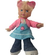 UNEEDA  Baby DOLL 12&quot; Pink Blonde Hair 2009 w/ Clothes Jeans Top Outfit ... - $320.55 MXN
