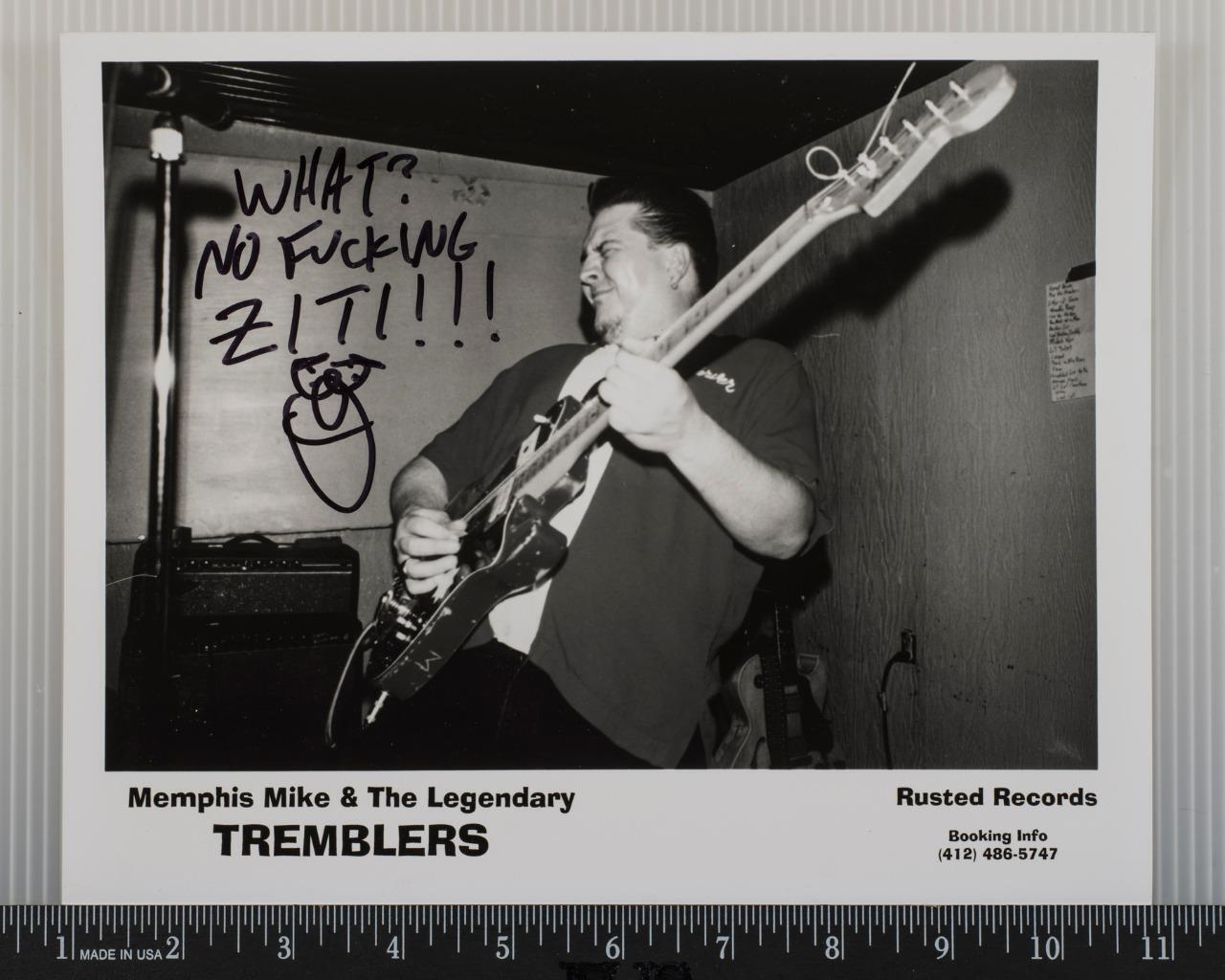 Primary image for Memphis Mike Tremblers Autographe Signé 8x10 B&w Promo Promotionnel Photo Tob