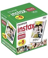 10 Sheets Of Fujifilm Instax Mini Instant Film In A 5-Pack (For A Total ... - £53.63 GBP