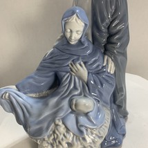 Mary Joseph Baby Jesus Holy Family Atlantic Mold Ceramic 10.5 t Handmade Vintage - £10.35 GBP