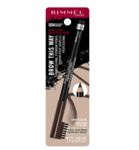 Rimmel London Brow This Way Professional Eyebrow Pencil,004, Black Brown... - $12.00