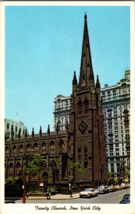 New York City NY, Trinity Church, New York  Vintage Postcard (A8) - £4.36 GBP