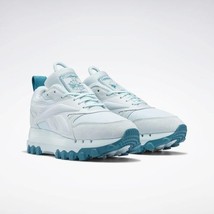 REEBOK X CARDI B WOMEN&#39;S CLASSIC LEATHER ATHLETIC SNEAKER BLUE/TEAL GW8873 - $1,651.84 MXN