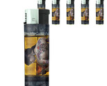 Tattoo Pin Up Girls D23 Lighters Set of 5 Electronic Refillable Butane  - $15.79
