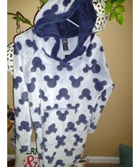 Disney Mickey Mouse Hooded Soft Plush/Fleece Lounger Robe Front Pocket M... - $241.37 MXN