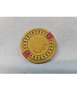 Vintage BPOE Benevolent and Protective Order of Elks 174 Yellow Chip Coi... - $9.95