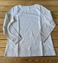 Belle By Kim gravel NWOT Women’s French Terry Dip Dye Sweatshirt size S White BN - £13.14 GBP