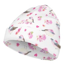 Mondxflaur Floral Winter Children Beanie Hats Warm Baby Knit Caps for Kids - $16.99