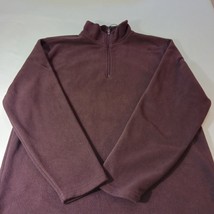 St John's Bay Men's Brown Size Large Quarter Zip Pullover Sweatshirt image 7