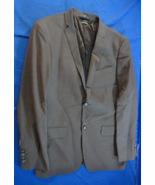 2 BUTTON DESIGNER PERRY ELLIS CHARCOAL HEATHER SLIM FIT GRAY SUIT JACKET... - $774.40 MXN