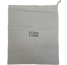 Eileen Fisher Dust Bag Drawstring Shoe Storage Bag Off White Ivory Canva... - £7.80 GBP