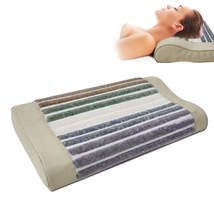 Crystal Pillow Jade Gem Massage Negative PEMF Chakra Relieve Neck Pain Infrared  - $63.99