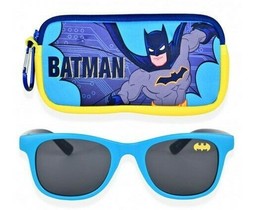 BATMAN CAPED CRUSADER Boys 100% UV Shatter Resistant Sunglasses &amp; Soft C... - $12.86+